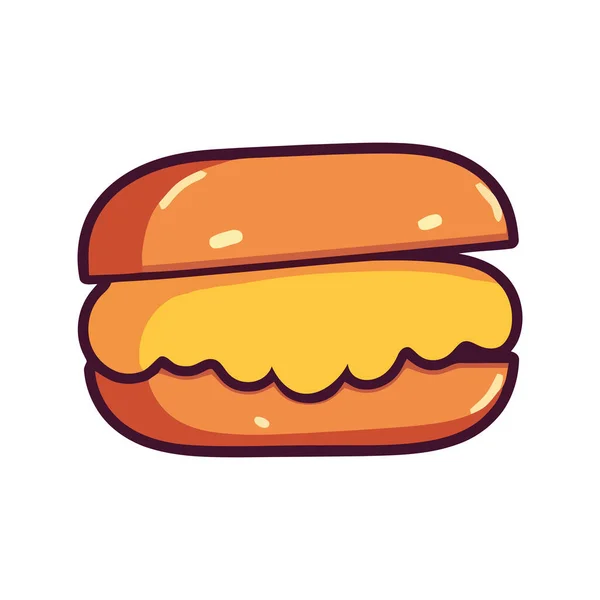 Gourmet Cheeseburger Mit Gegrilltem Fleisch — Stockvektor
