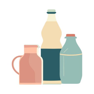 cam şişe vektör ikonu izole içki