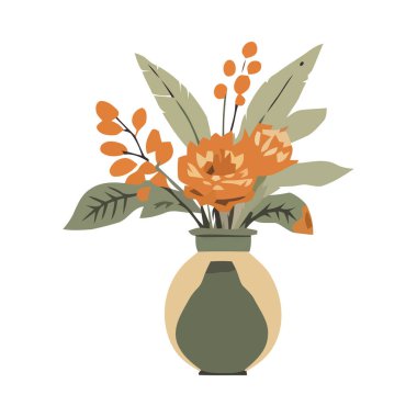 Çiçek buketi aşk ve aşk ikonunu sembolize eder