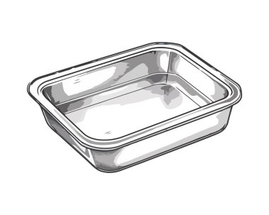 Metal kapaklı boş plastik kap izole edildi