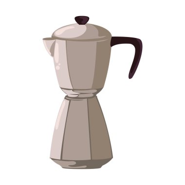 Kahve ısıtıcısı tasarım vektörü izole