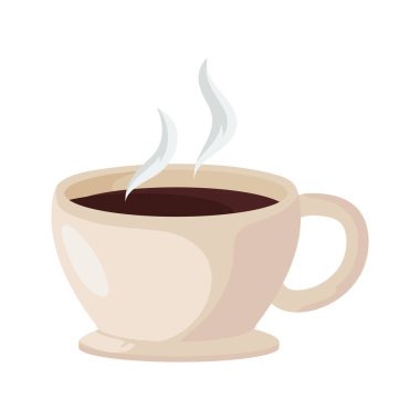 Kahve fincanı çizim vektörü izole