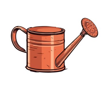 Sulama, çiçek saksısı simgesine izole bir şekilde büyüyebilir.