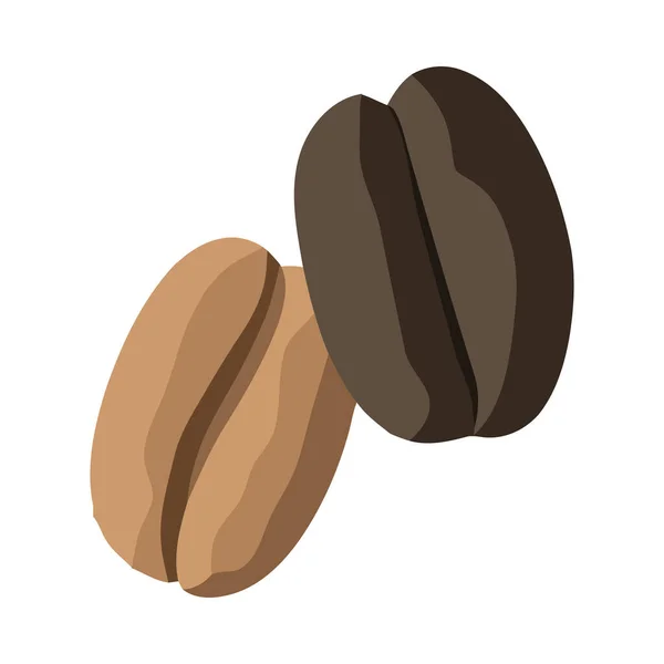 味道鲜美的咖啡豆象征着新鲜和芬芳的象征 — 图库矢量图片