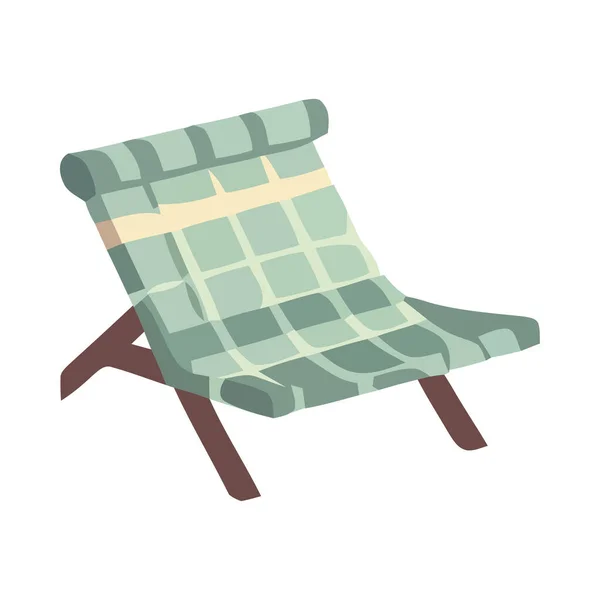 隔離された快適な椅子のアイコンでリラックス — ストックベクタ