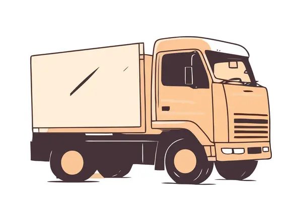 Industrie Camionnage Livre Icône Conteneurs Fret Isolé — Image vectorielle