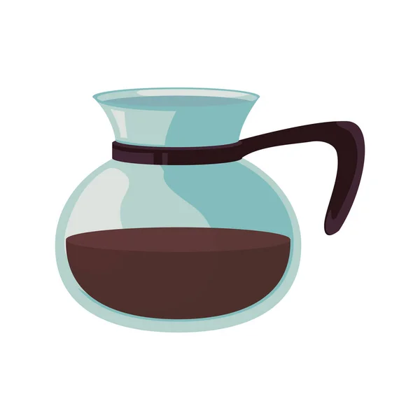 Słoik Kawy Projekt Wektor Izolowany — Wektor stockowy