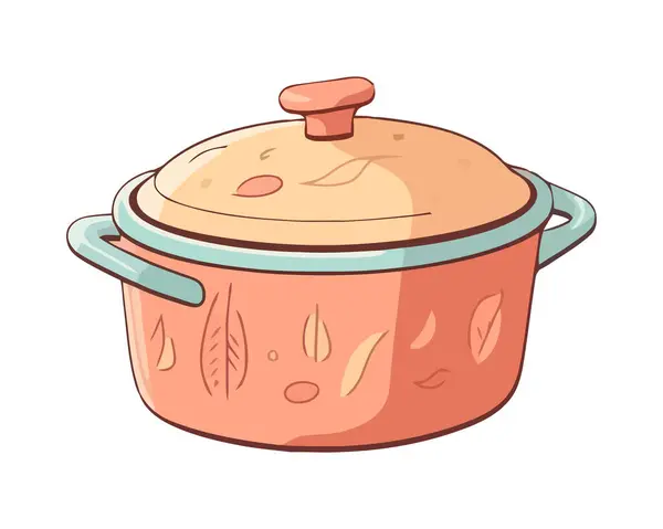 锅式厨房用具图标隔离 矢量图形