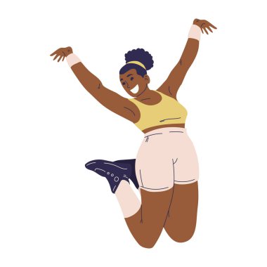 Gülümseyen kadın vektör izole