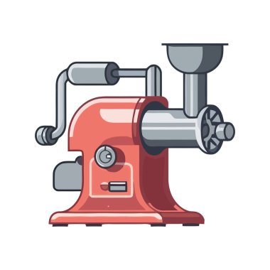 Et öğütücü simgesinin modern vektör çizimi izole edildi