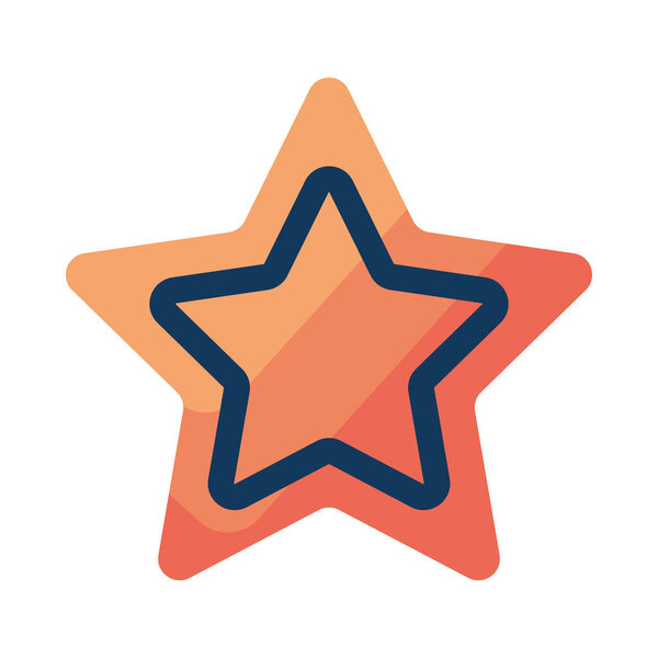 Icon star shapes in bright celebration isolated