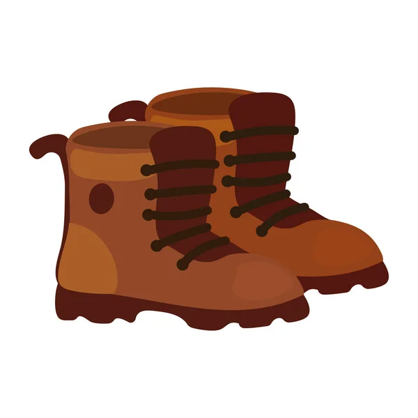 Autumn Boots Illustration Vector Isolated — Stock Vector