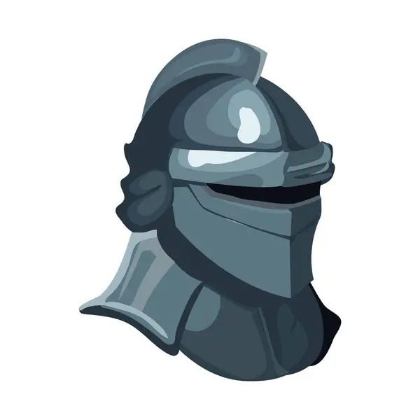 Cartoon Armee Streitkräfte Kampf Helm Symbol Isoliert — Stockvektor