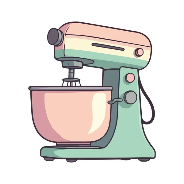 Vektor Illustration Eines Cartoon Küchengerätemixer Symbols Isoliert — Stockvektor