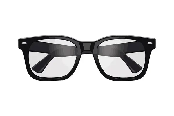 Elegant Eyeglasses Frame Fashionable Accessory Icon Isolated — Stock Vector