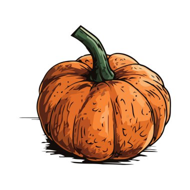 Olgun balkabağı hasat mevsimi simgesini sembolize eder.