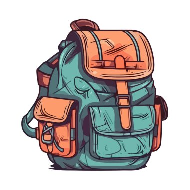 Macera sırt çantası yaz keşfini ve seyahat simgesini sembolize eder.