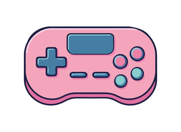 Modern Vector Illustration Flat Gamepad Pushing Buttons Icon Isolated — Stock Vector