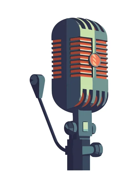 Illustration Vector Microphone Equipment Technology Icon Isolated — Stock Vector