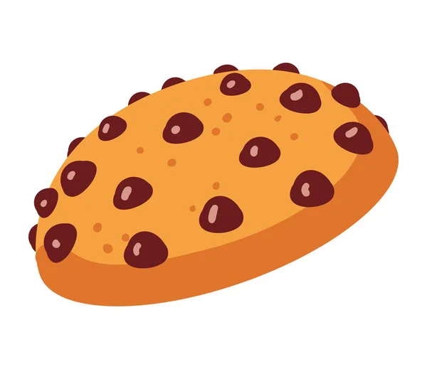 Biscuit Chocolat Vecteur Conception Isolé — Image vectorielle