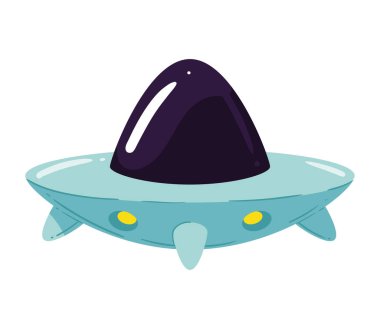 UFO tasarım vektörü izole edildi