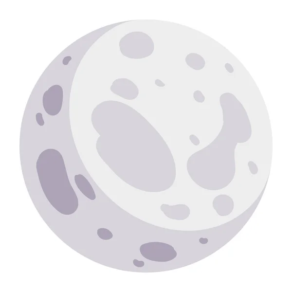 Vetor Projeto Lua Cheia Isolado Ilustração De Stock