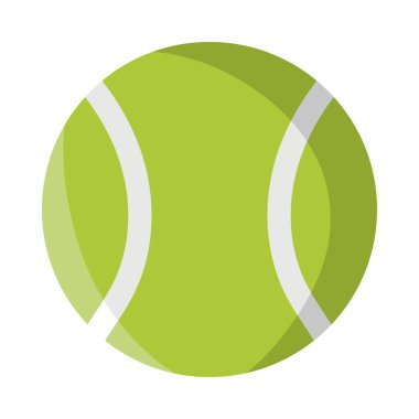 Tenis topu illüstrasyon vektörü izole