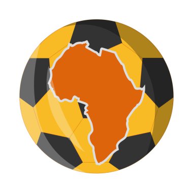 Afrika ülkeleri fincan illüstrasyon vektörü izole