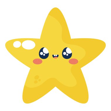 hava yıldızı sevimli illüstrasyon vektörü