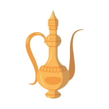 Arap çay demliği illüstrasyon vektörü