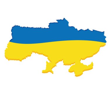 Ukrayna seçimleri ülke illüstrasyon tasarımı