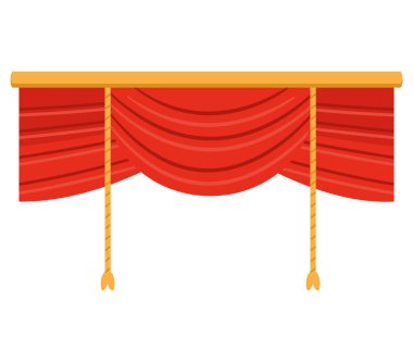 tiyatro sahnesi illüstrasyon vektörü