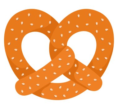 simit tuzlu yiyecek çizim vektörü