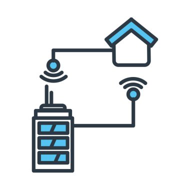 hybrid workplace home or office isolated clipart