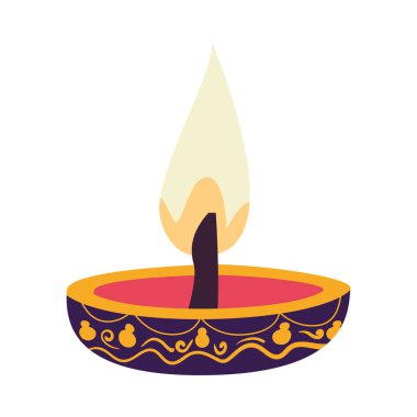 Hint diwali diya lambası izole
