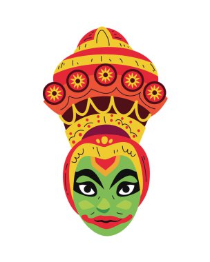 Onam festivalinde kathakali maskesi izole edildi