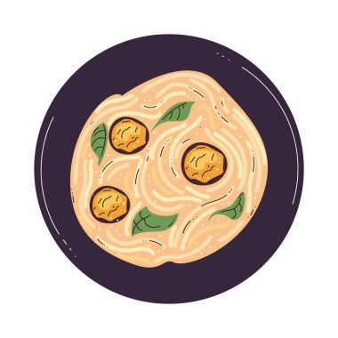 Köfteli ve peynirli makarna