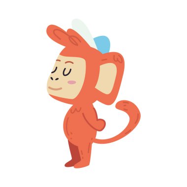 Şapkalı şirin maymun.