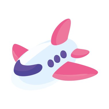 ulaşım ticari uçağı izole edilmiş simge