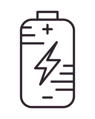 pil yükleme elektronik sistemi izole edilmiş simge