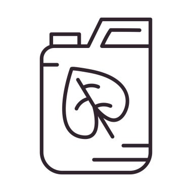 Ekoloji yakıt elektronik sistemi izole edilmiş simge