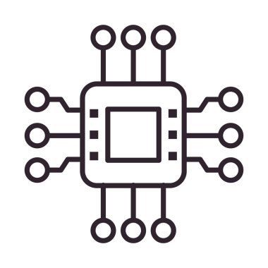 Ana kart elektronik sistemi izole edilmiş simge