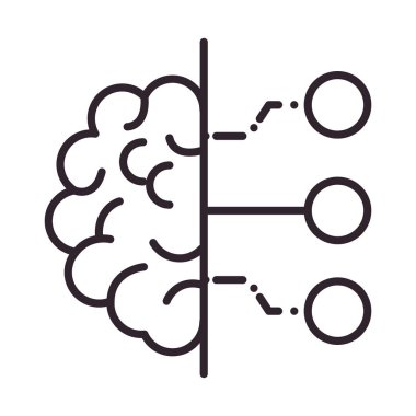 ai beyin elektronik sistemi izole edilmiş simge