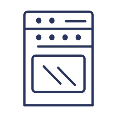 fırın aygıtı simgesi izole edilmiş tasarım