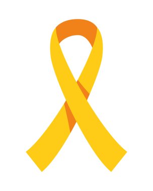 Bilinç, önleme ve desteği sembolize eden basit bir sarı kurdele.