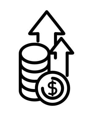 para ve oklar simge satırında