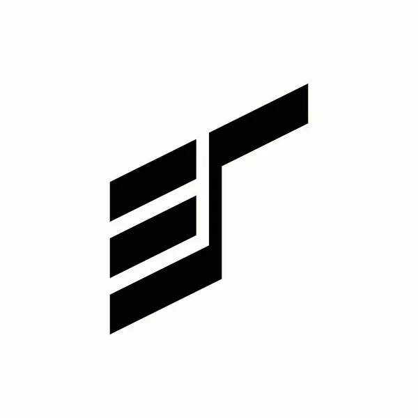 Eenvoudige Unieke Letter Woord Lettertype Vorm Afbeelding Grafisch Pictogram Logo — Stockvector