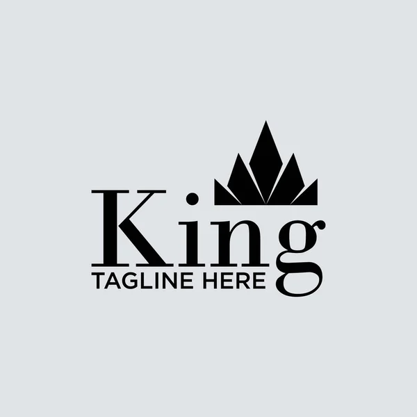 King Serif Yazı Tipi Basit Benzersiz Kraliçe Yaratıcı Premium Görüntü — Stok Vektör