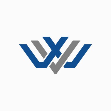 Logo tasarımı grafiksel konsept yaratıcı soyut premium serbest vektör stoğu basit ve eşsiz WV harfi veya VW yazı tipi kanatlar gibi. Spor ya da askeriyeyle ilgili.