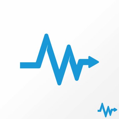 Logo tasarımı grafiksel konsept yaratıcı soyut premium serbest vektör hisse senedi ticareti kalp atışı W harfi ya da NW ilk yazı tipi oku gibi. İlgili iş hastanesi